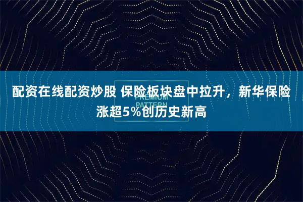 配资在线配资炒股 保险板块盘中拉升，新华保险涨超5%创历史新高